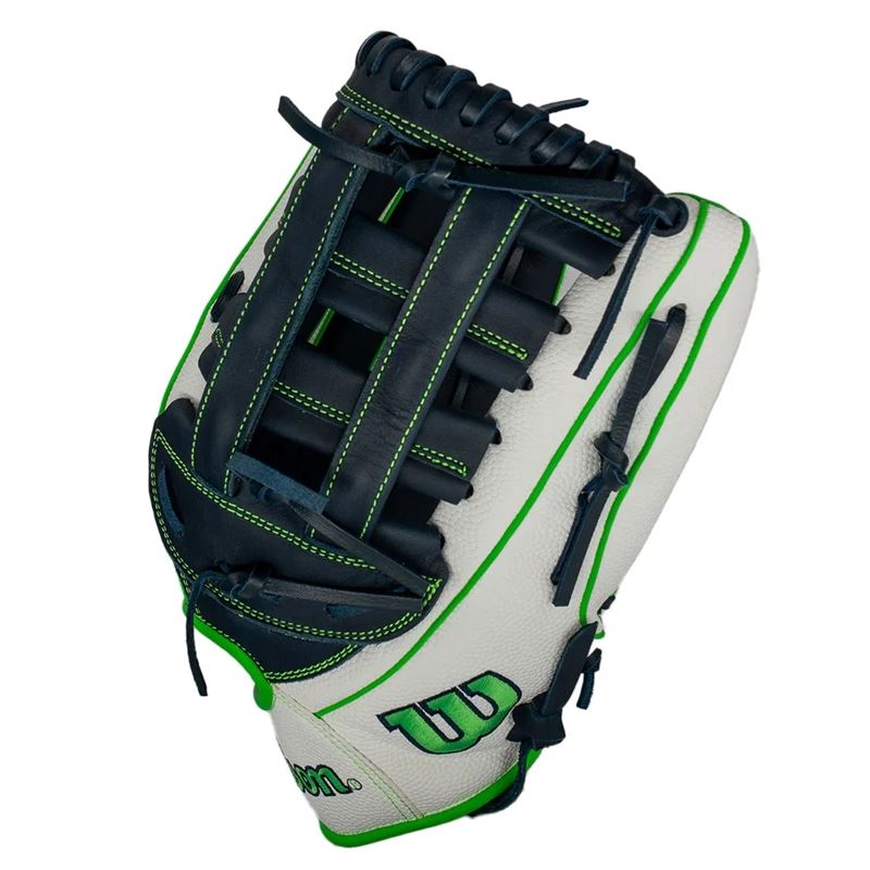 2025 Wilson A1000 13.5" Utility Softball Glove - Navy / White / Green
