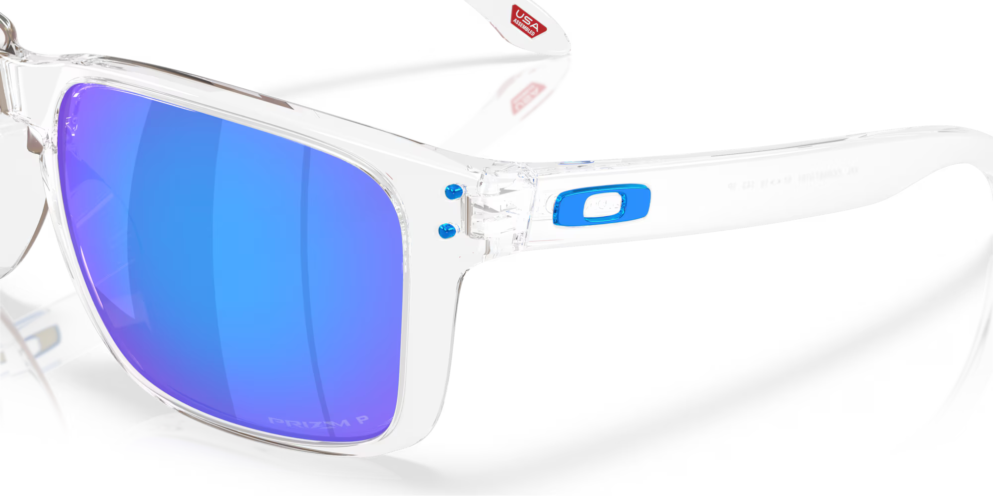 Oakley Holbrook XXL  Polished Clear w/PRIZM Sapphire Polarized