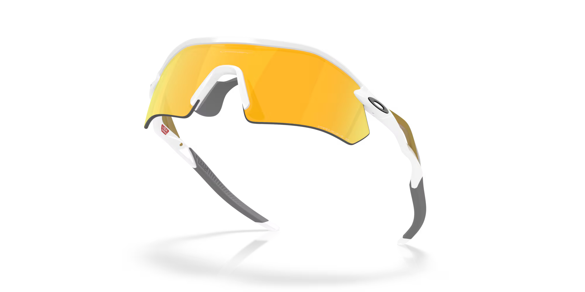 Oakley RADAR PLATE Polished White/Gold W/ PRIZM 24K Polarized