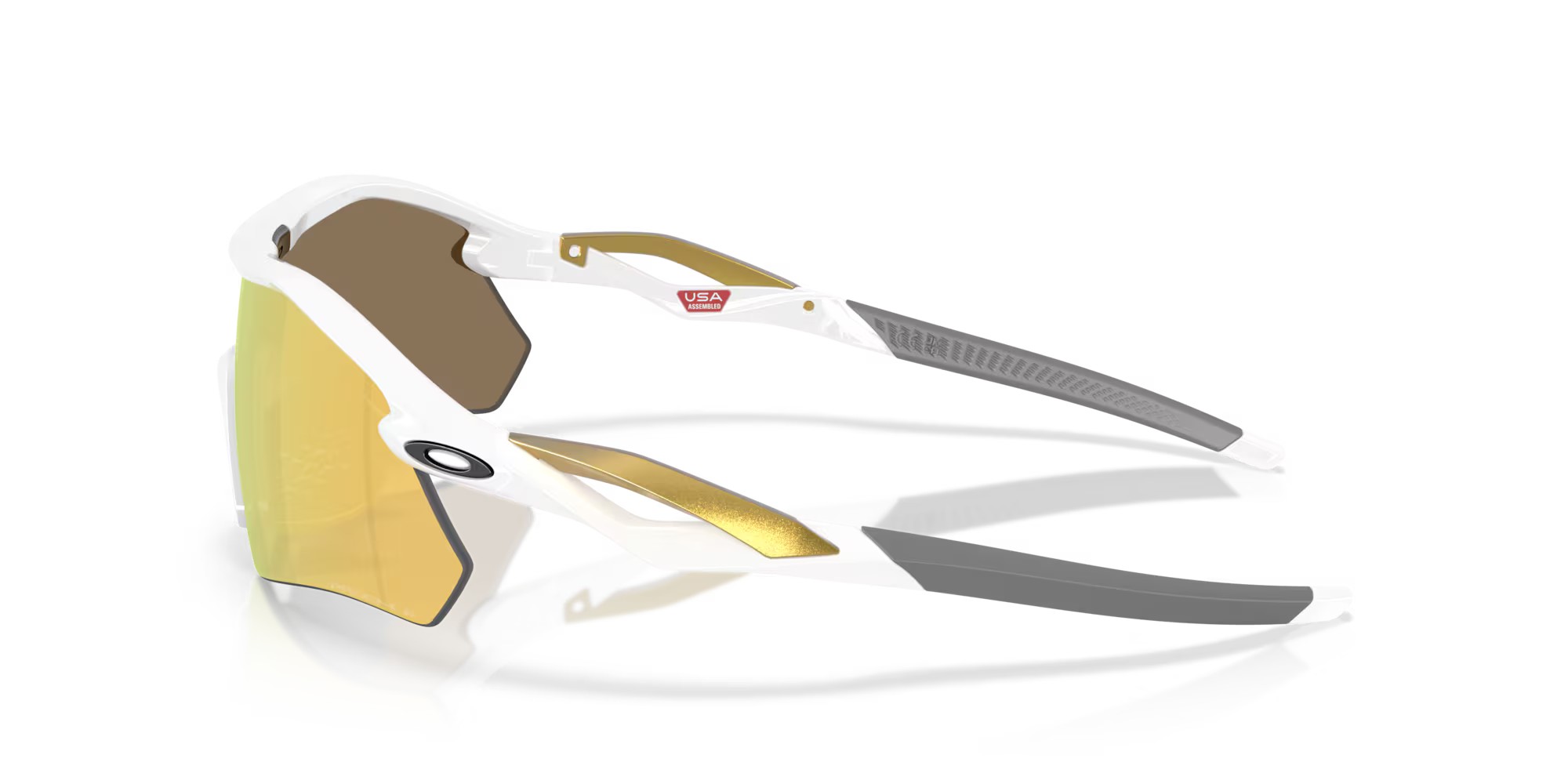 Oakley RADAR PLATE Polished White/Gold W/ PRIZM 24K Polarized