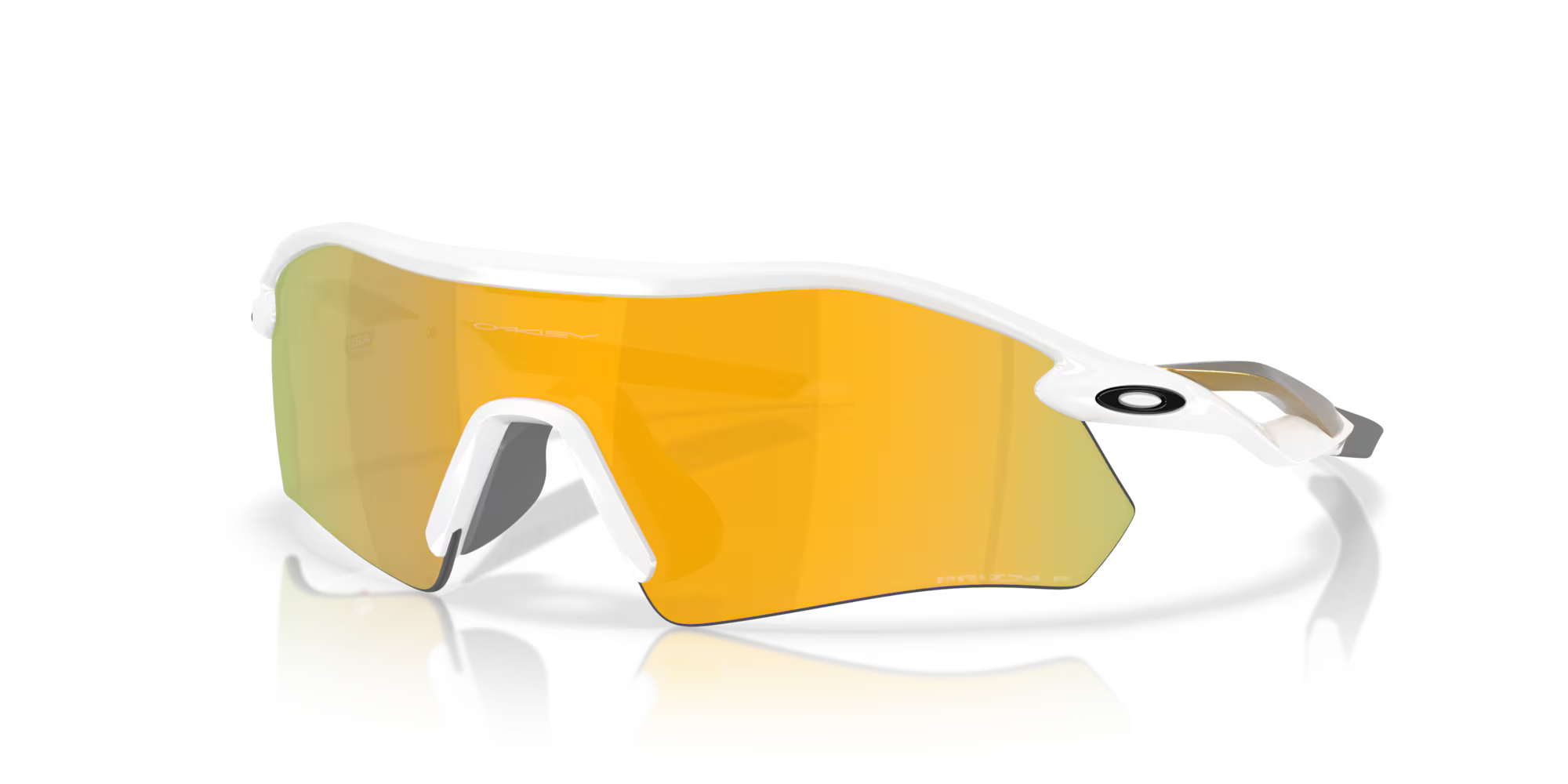 Oakley RADAR PLATE Polished White/Gold W/ PRIZM 24K Polarized