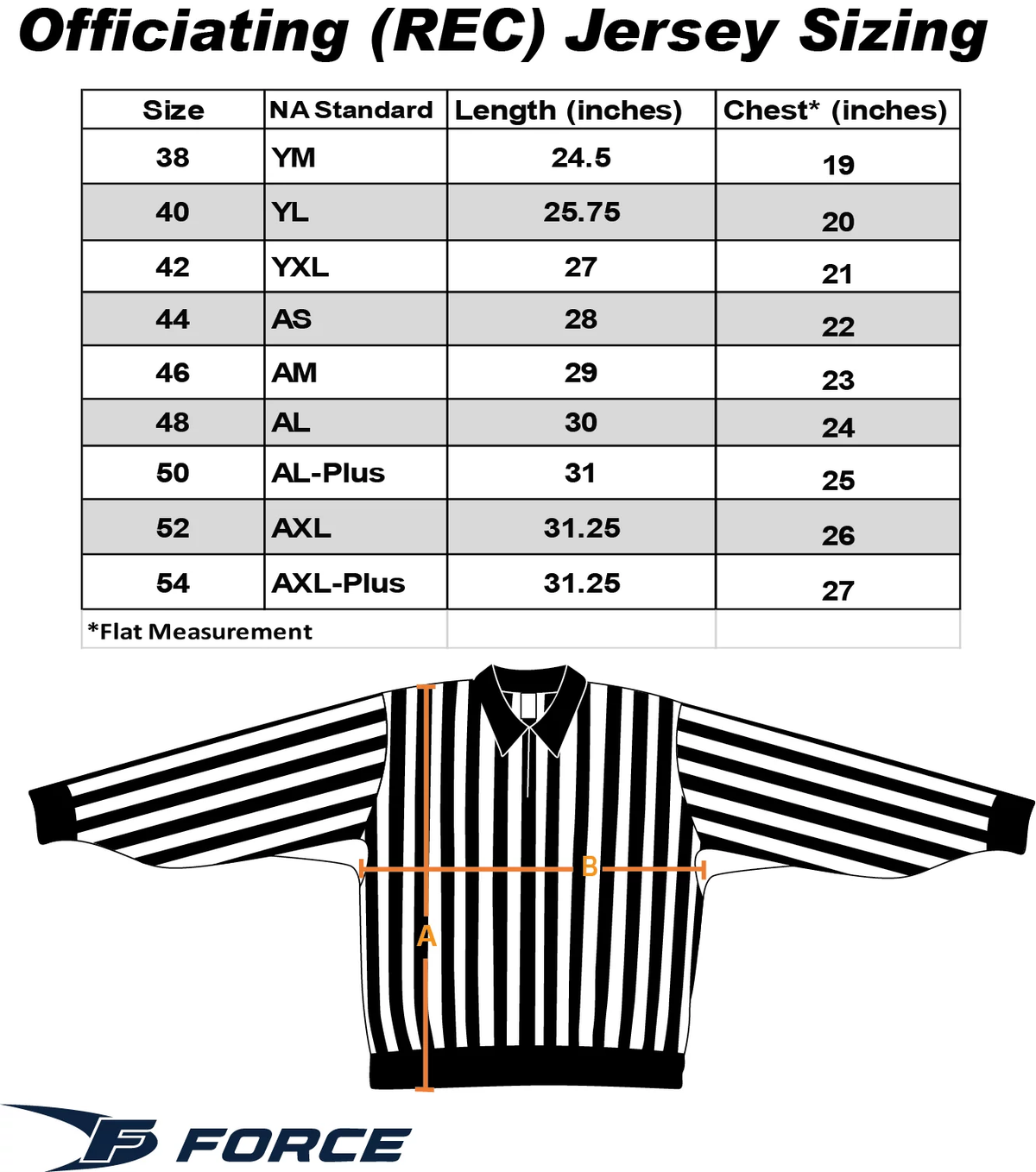 FORCE REFEREE JERSEY REC H22
