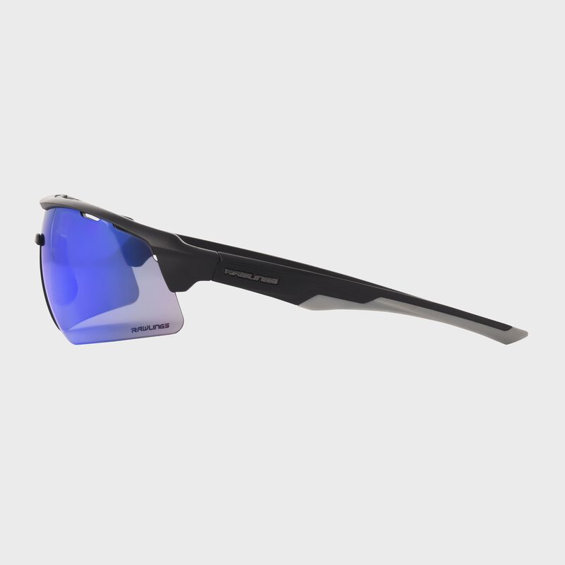Lunettes de soleil Rawlings noires/bleues effet miroir pour adulte 2025