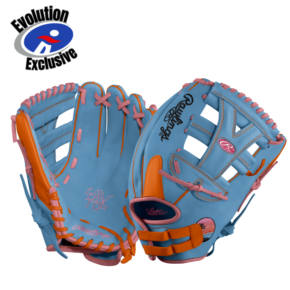 2025 Rawlings Heart of the Hide 13" Evolution Exclusive "Miami Dawn" Outfield Softball Glove PRO130SB - Right Hand Throw