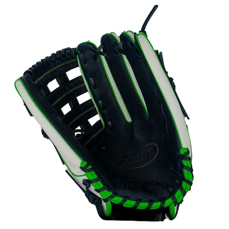 2025 Wilson A1000 13.5" Utility Softball Glove - Navy / White / Green