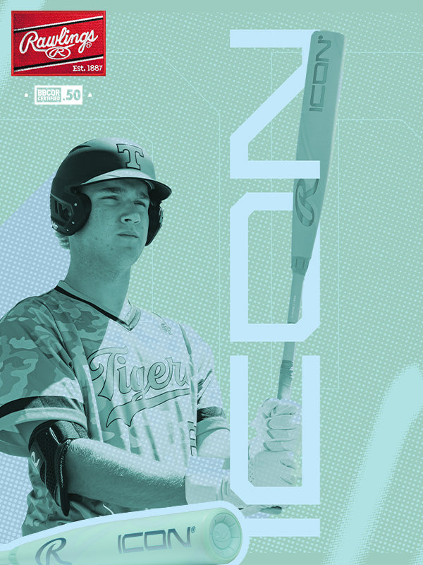 Batte de baseball Rawlings Icon 2 pièces 2026 - 3 BBCOR RBB6I3