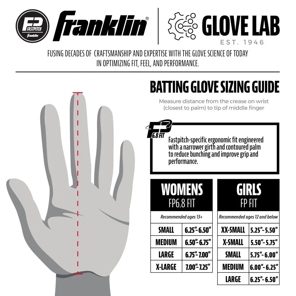 Franklin CFX FP USA Softball Series Batting Gloves - Womens