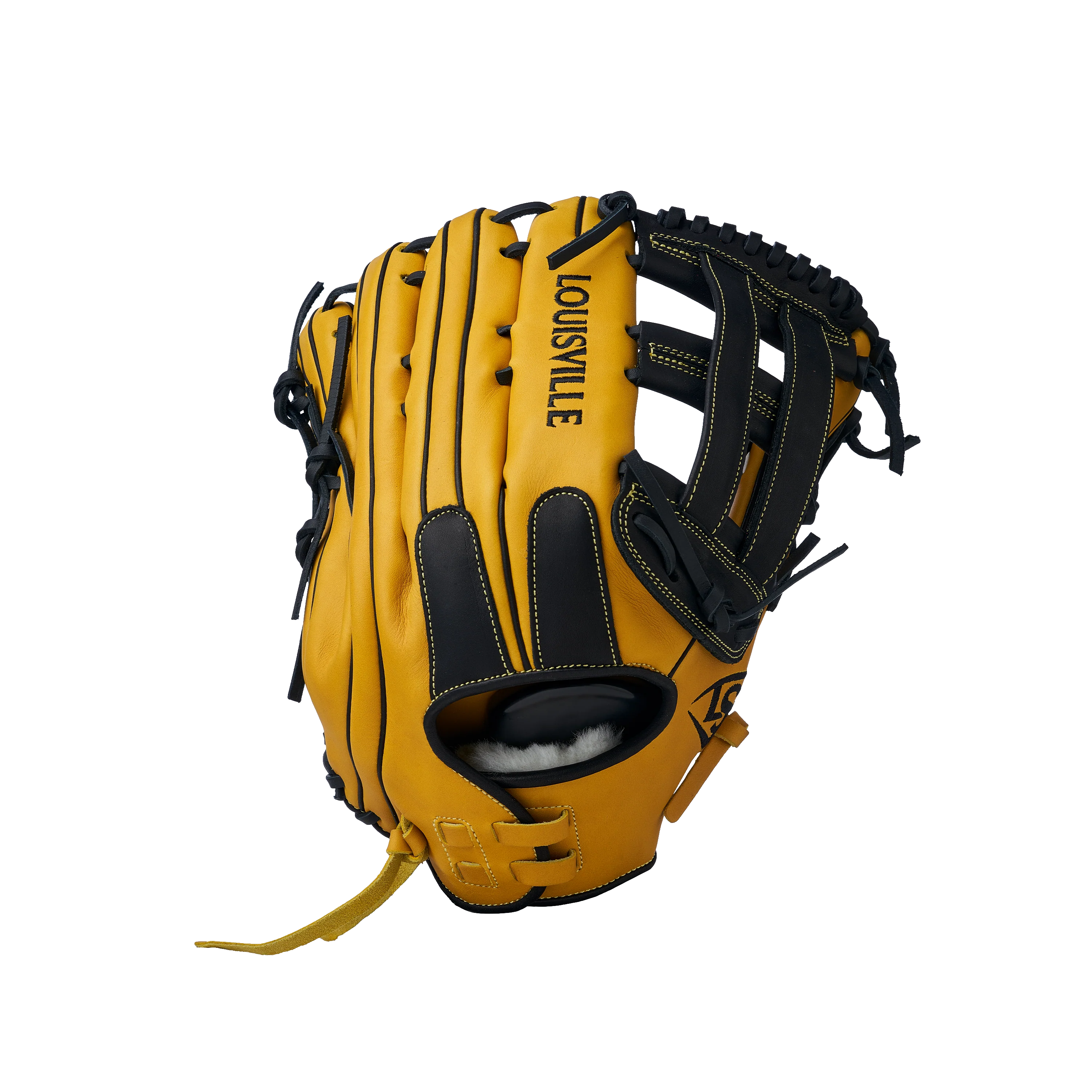 Gant de balle lente utilitaire Louisville Slugger Super Z FG25 2025 13 pouces, main droite, jaune/noir