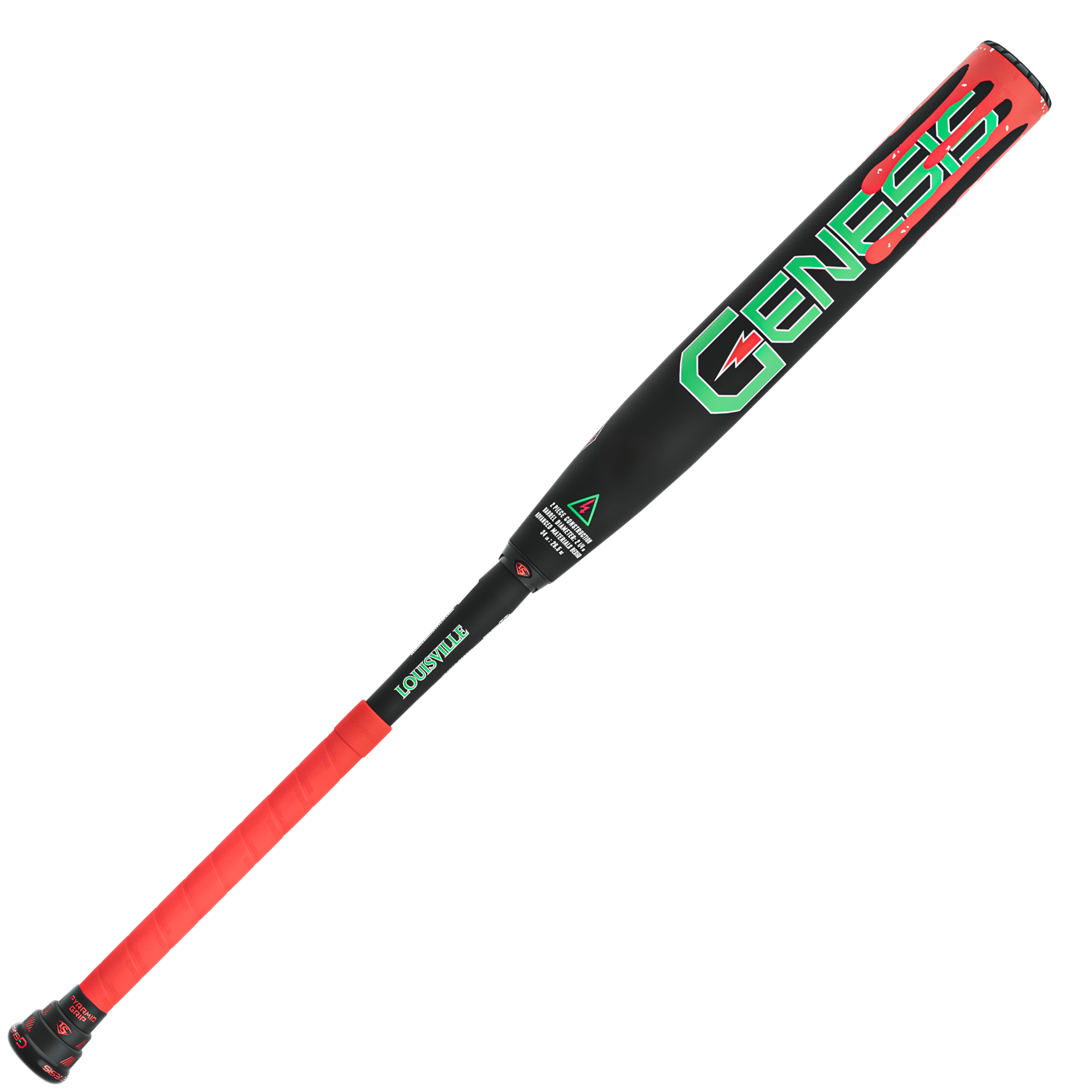 2026 Louisville Slugger Genesis Mangia - Mangia  2 Piece Powerload (1 oz) 12" Slo-Pitch Bat USSSA