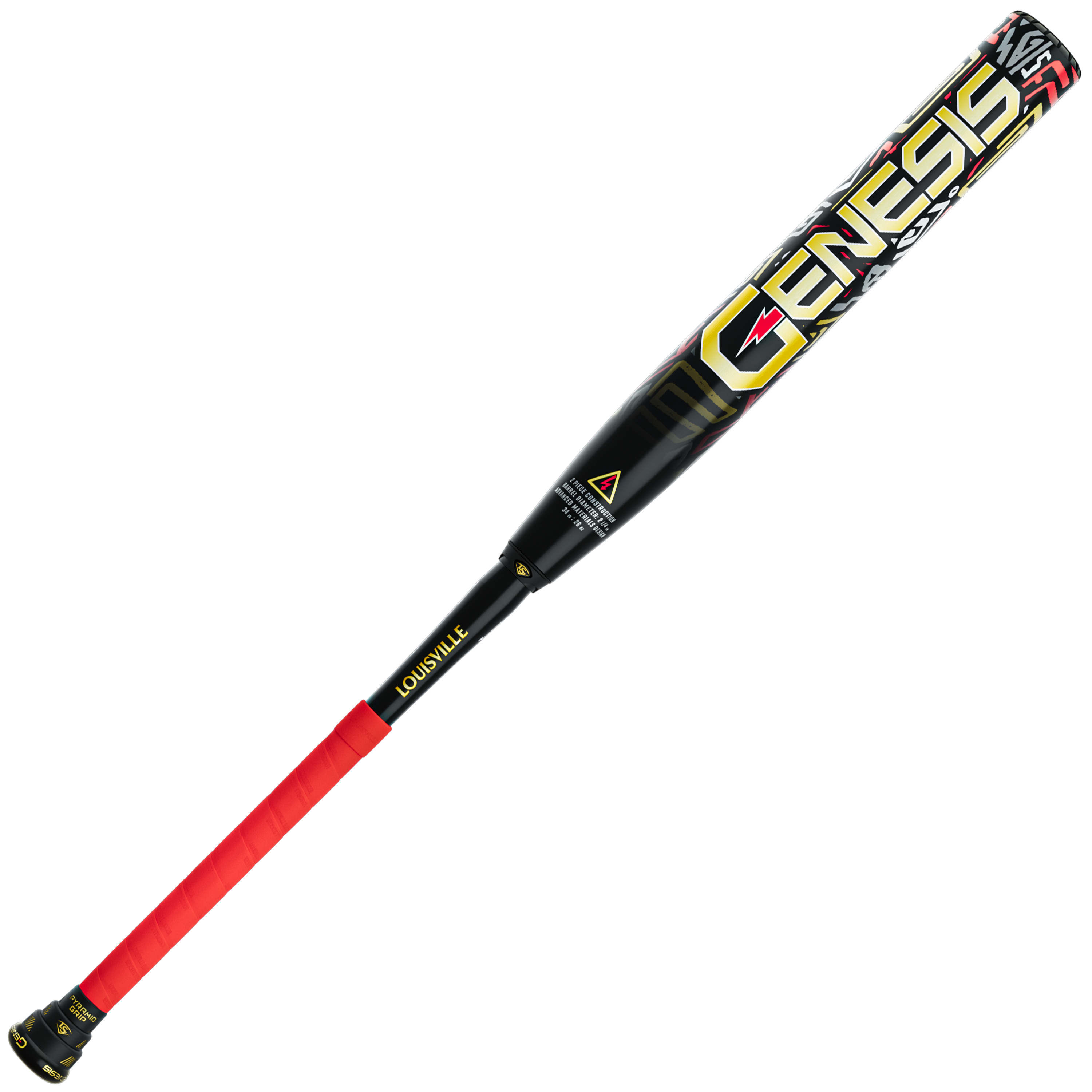 2026 Louisville Slugger Genesis Iron Man 3.0 2 Piece Balanced (0.0oz) 13" Slo-Pitch Bat USSSA - WL2600901