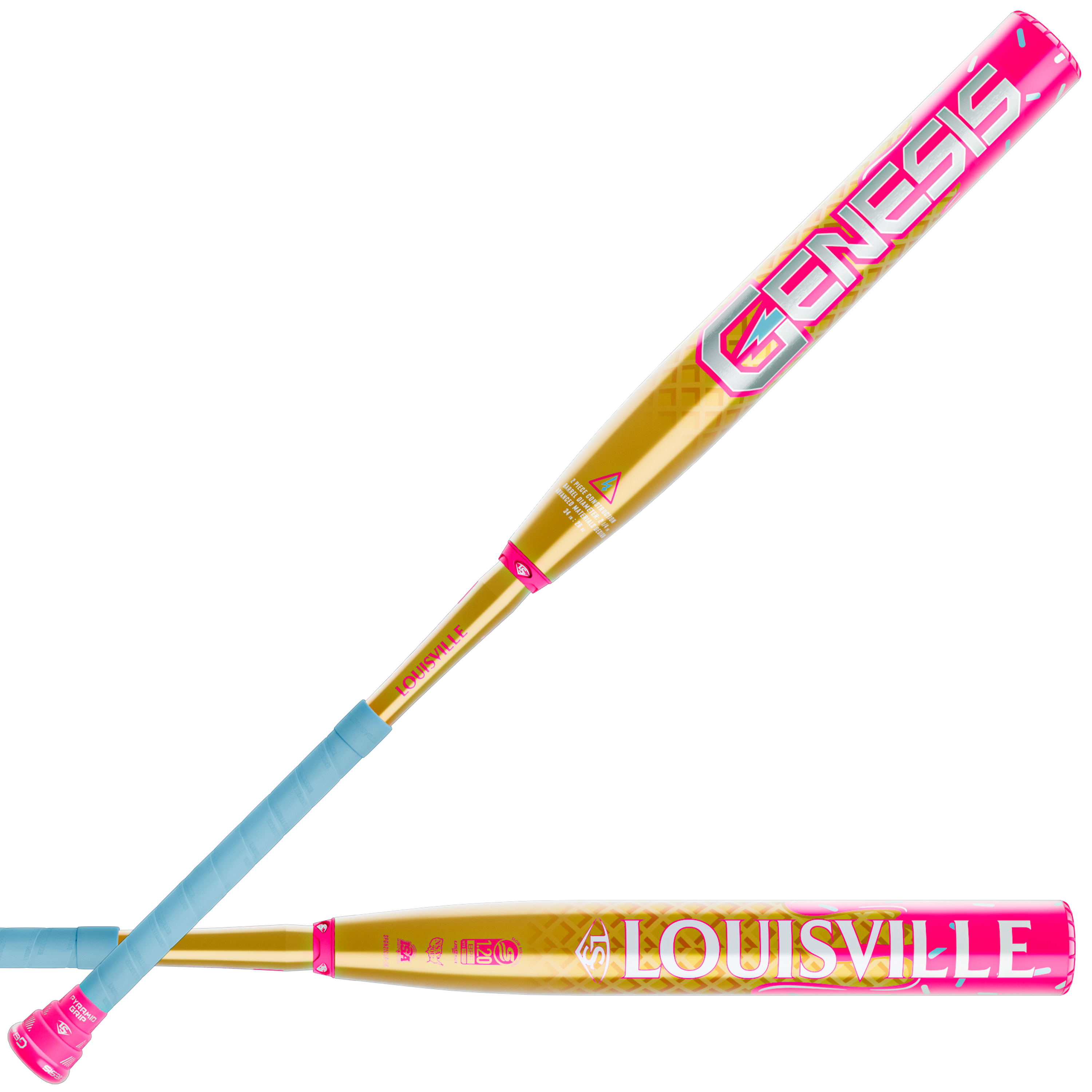 2026 Louisville Slugger Genesis Ice Cream 2 Piece Balanced (0.0oz) 13" Slo-Pitch Bat USSSA WL2601001
