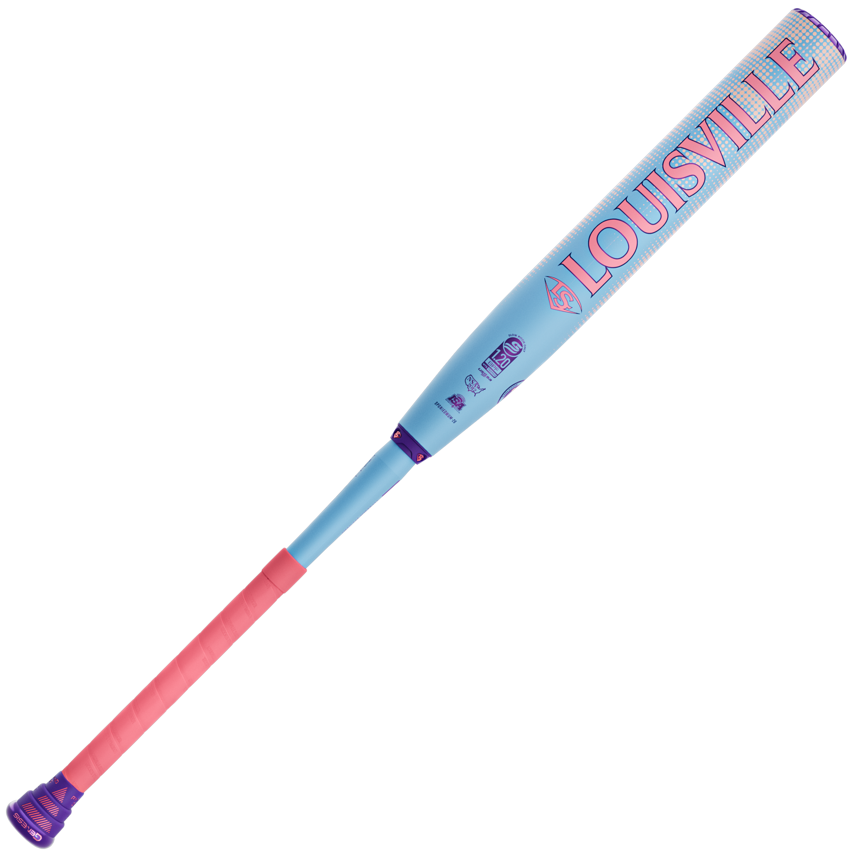 2026 Louisville Slugger Genesis Miami Dawn 2 Piece Maxloaded (0.75 oz) 13" Slo-Pitch Bat USSSA-Evolution Exclusive
