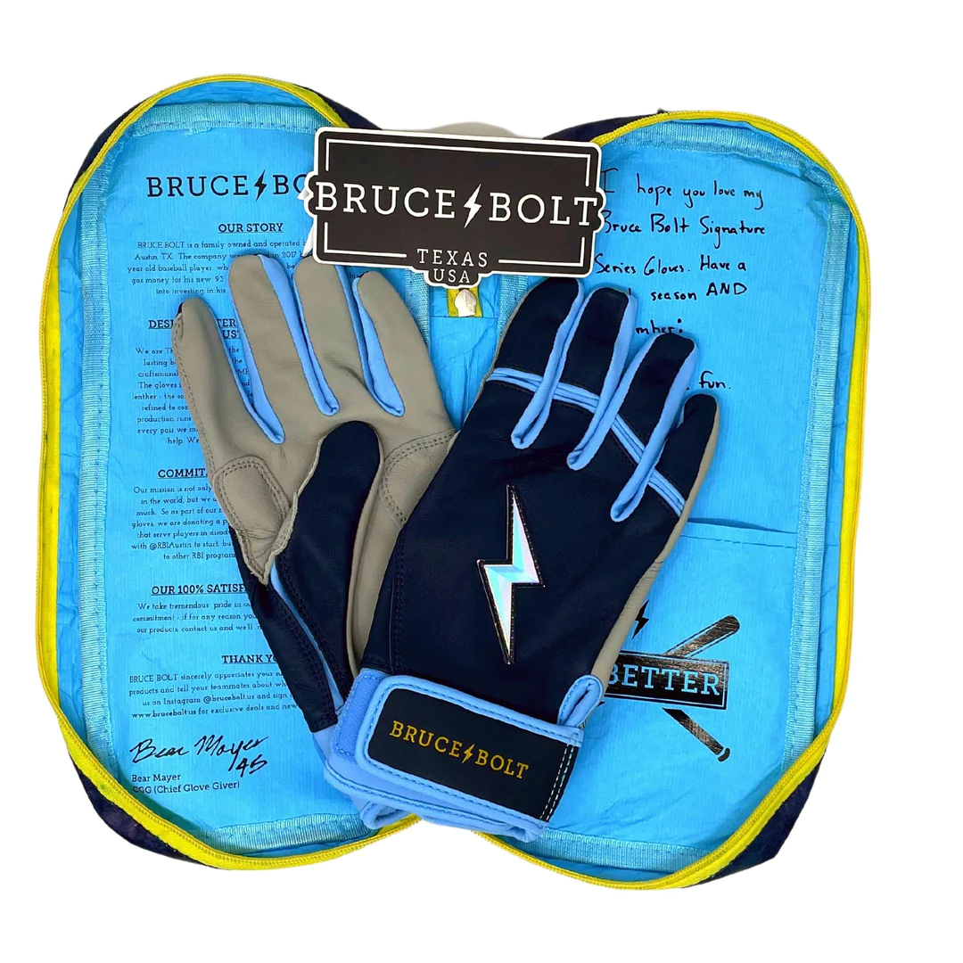 Bruce Bolt Adult Premium Pro Short Cuff Pair of Batting Gloves