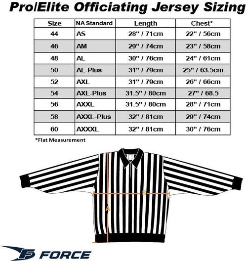 FORCE REFEREE JERSEY PRO SEWN IN ARMBAND