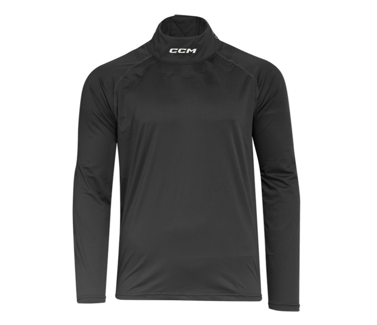 2024 CCM Long Sleeve Compression Shirt with Neck Guard - TNG2BA-AD