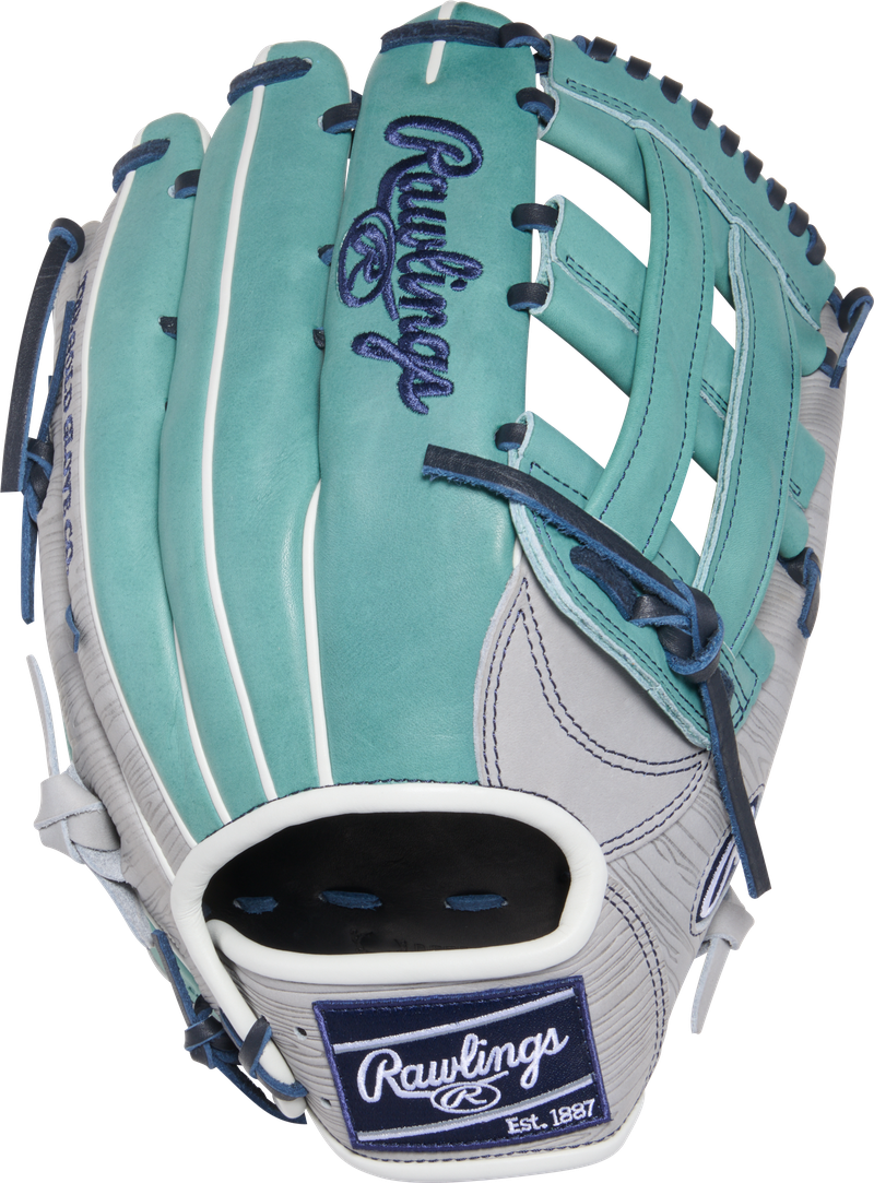 2026 Rawlings Heart of the Hide 12.75" Outfield Baseball Glove PROR3039-6GSP Grey / Spruce