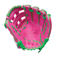 2026 Wilson A2000 Spring Jose Ramirez JR11 12" Utility Baseball Glove Right Hand Throw-Flamingo Pink/Neon Green/Flamingo Pink SS