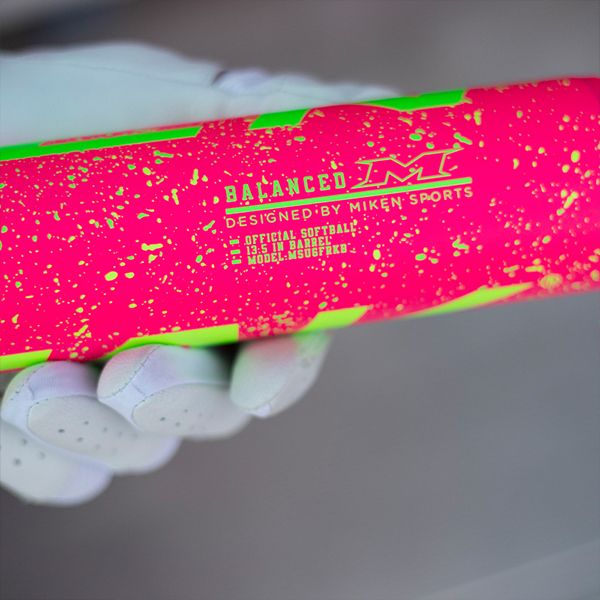 2026 Miken Freak Splatter 2 Piece 13.5" Balanced (0 oz) Slo-Pitch Bat  MSU6FRKB