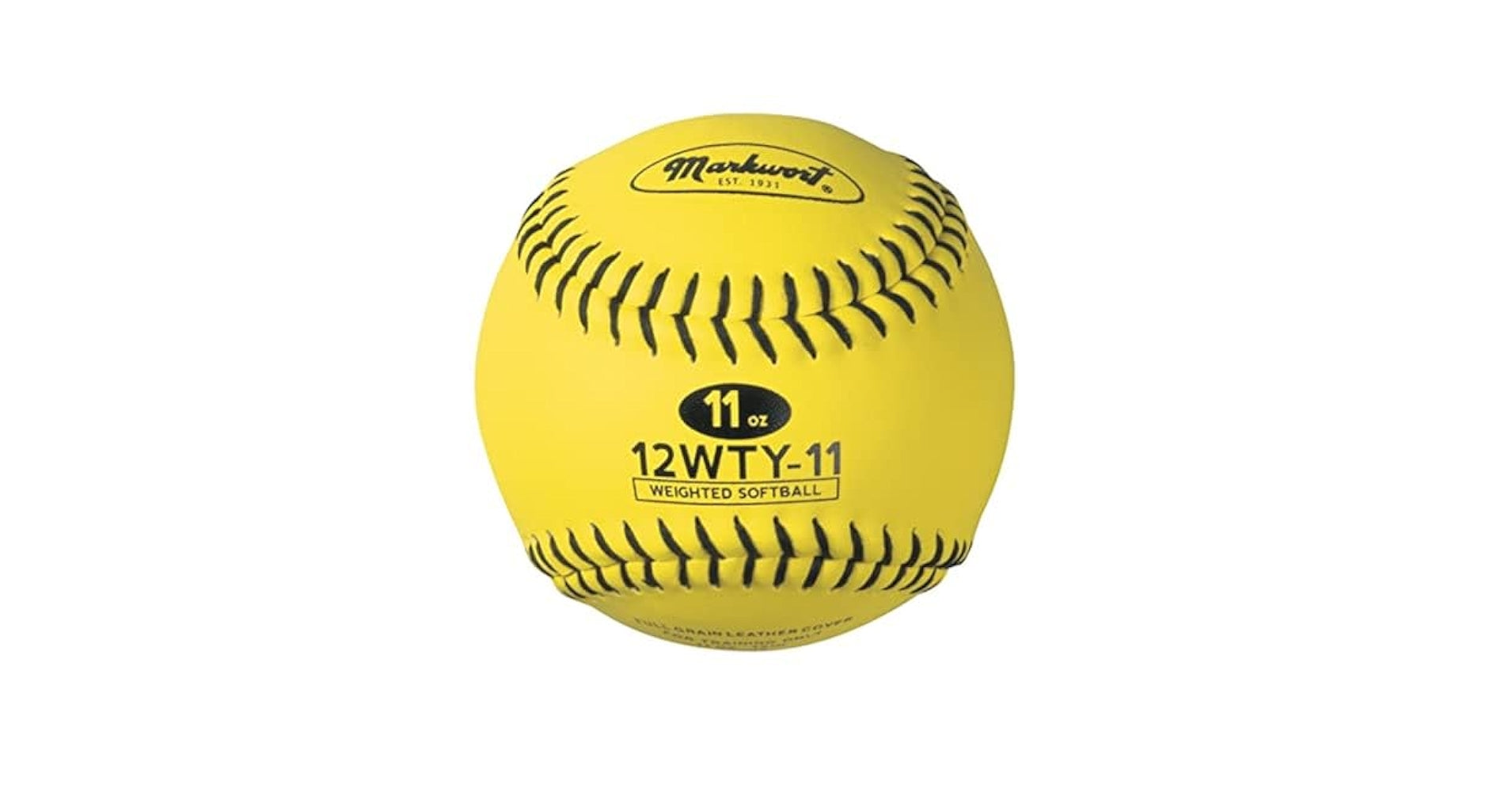 Markwort Weighted Yellow 12" Softball - 11 oz
