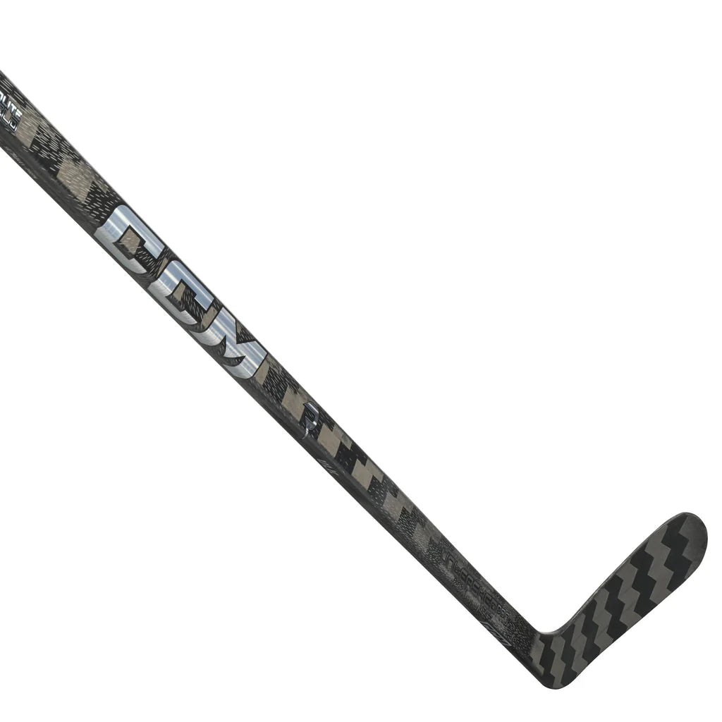 2026 CCM Ribcor Trigger Unleashed Pro Black Chrome Hockey Stick - Intermediate