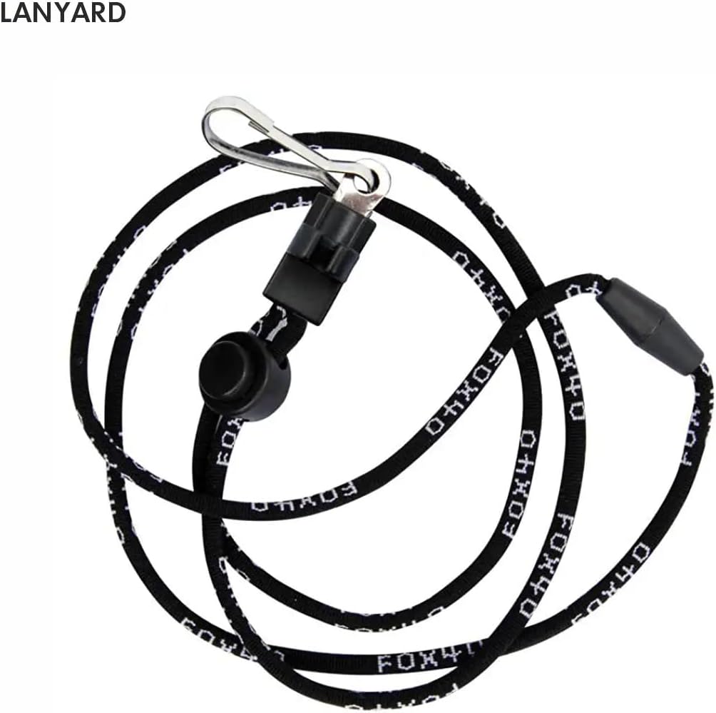 2024 FOX 40 Classic Official Coach Whistle w/lanyard - Black