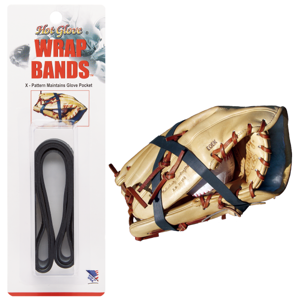 HOT GLOVE WRAP BAND BLACK  BS24