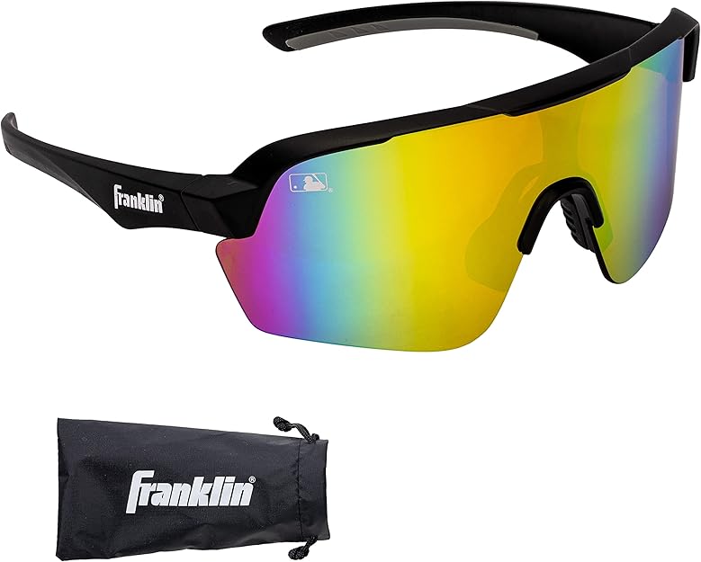 Franklin Baseball / Softball MLB DLX Pro Sunglasses - Adult Midnight