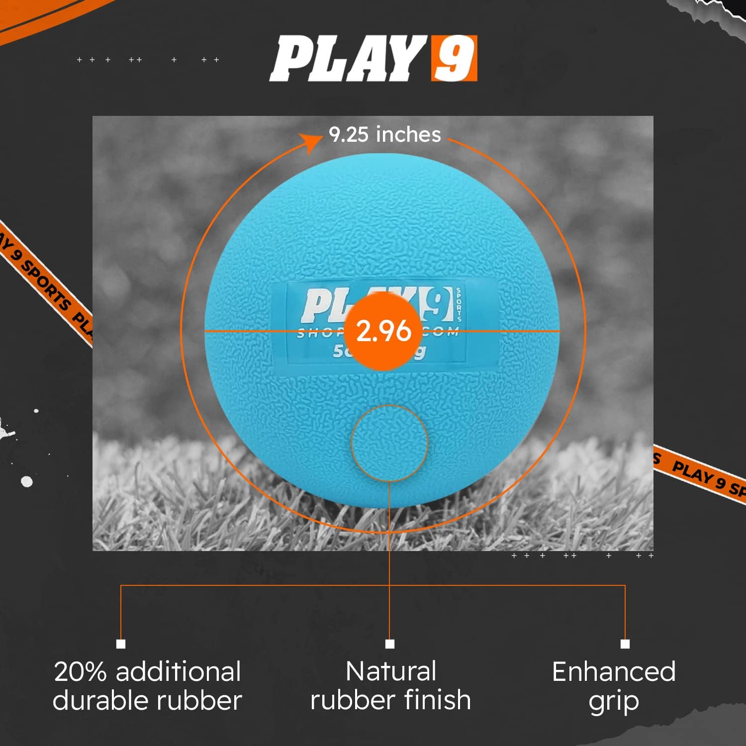 PLAY 9 BALLES DE BASEBALL PLYO PACK DE 6 BS24