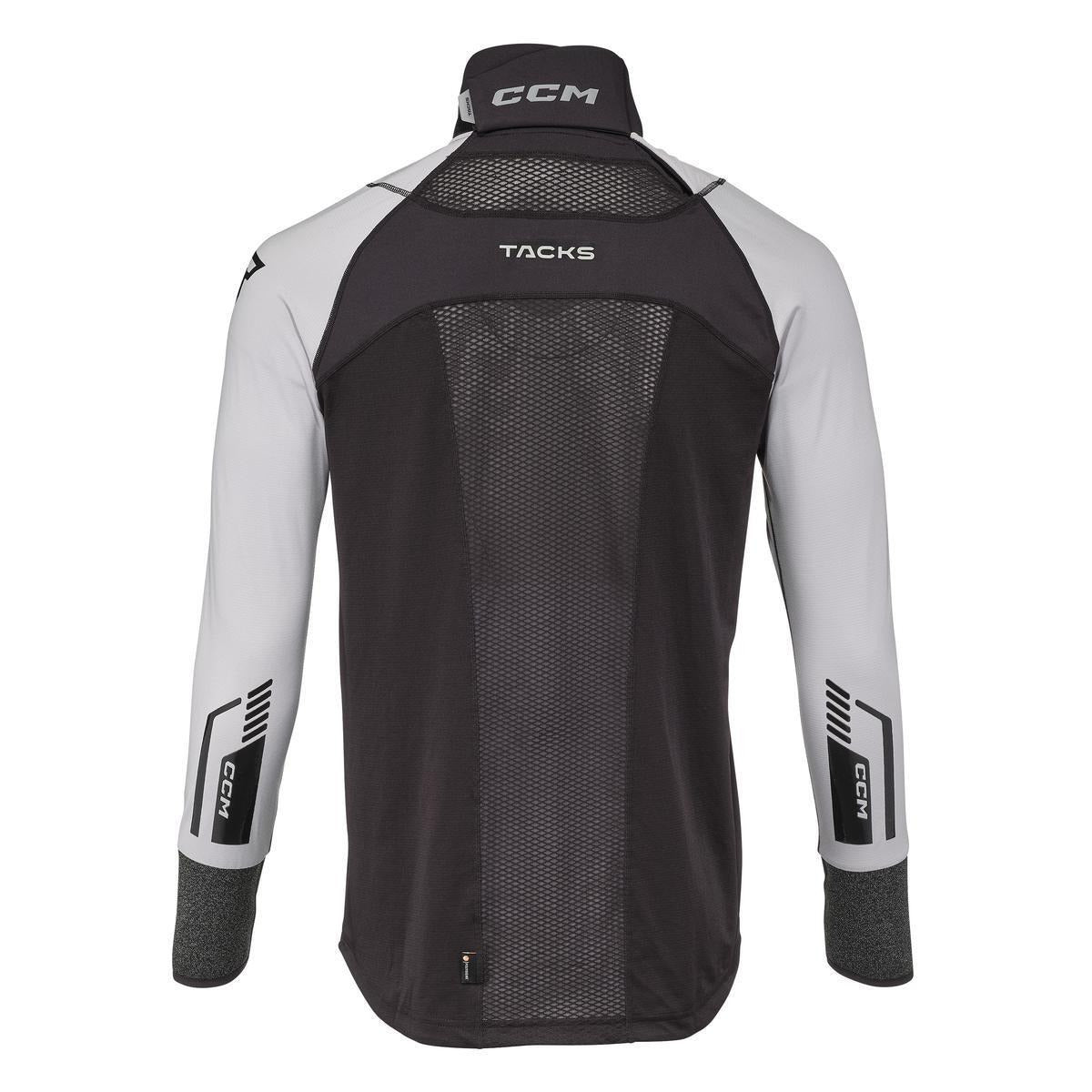 2026 CCM Tacks Long Sleeve Shirt with Neck Guard (A6) and Cut Resistant Wrists (A3) - Junior BLTTK