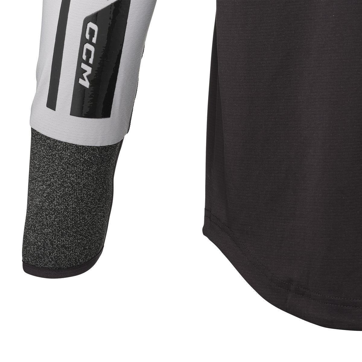 2026 CCM Tacks Long Sleeve Shirt with Neck Guard (A6) and Cut Resistant Wrists (A3) - Junior BLTTK