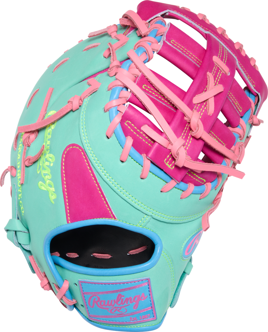 2026 Rawlings Heart of the Hide 13" First Base Baseball Glove PRORDCT-10BEM Berry / Mint