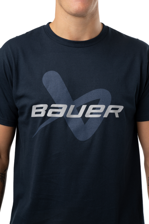 2024 Bauer Core Lock Up Short Sleeve Tee Shirt - Senior