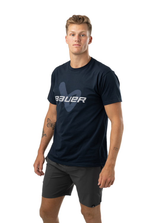 2024 Bauer Core Lock Up Short Sleeve Tee Shirt - Senior