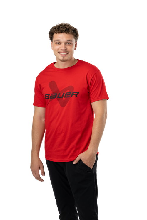 2024 Bauer Core Lock Up Short Sleeve Tee Shirt - Senior