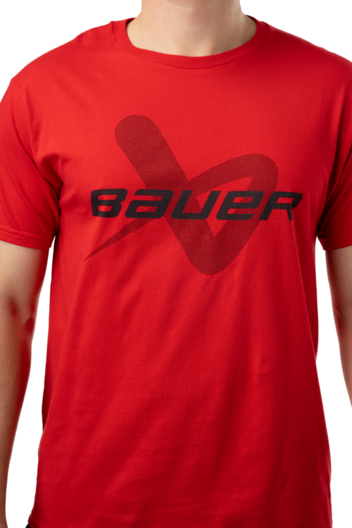 2024 Bauer Core Lock Up Short Sleeve Tee Shirt - Senior