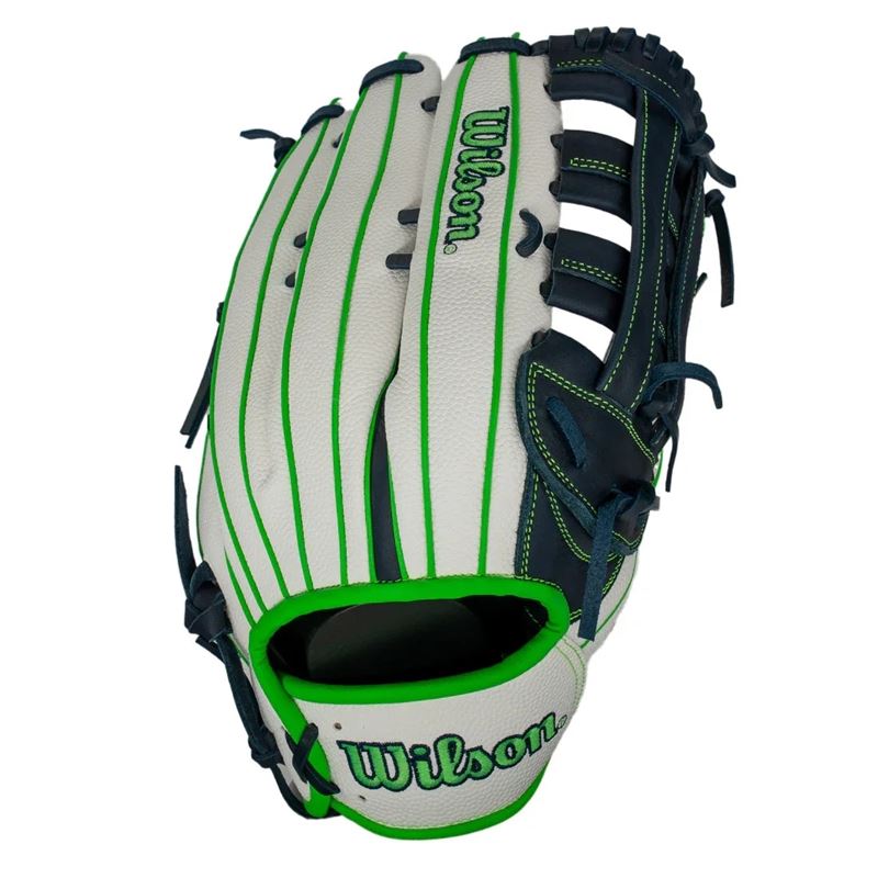 2025 Wilson A1000 13.5" Utility Softball Glove - Navy / White / Green