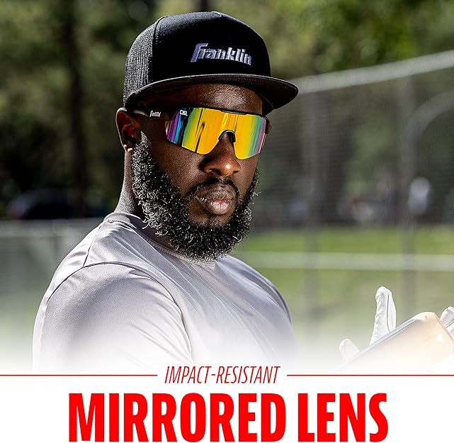 Franklin Baseball / Softball MLB DLX Pro Sunglasses - Adult Mint Chip