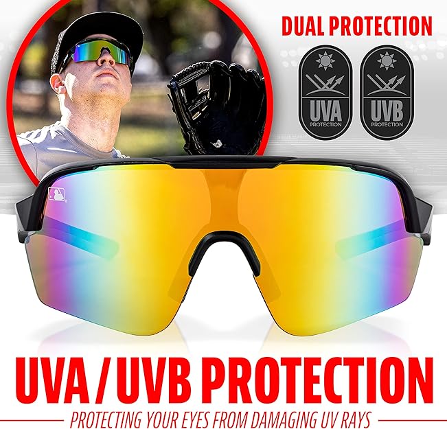 Franklin Baseball / Softball MLB DLX Pro Sunglasses - Adult Mint Chip