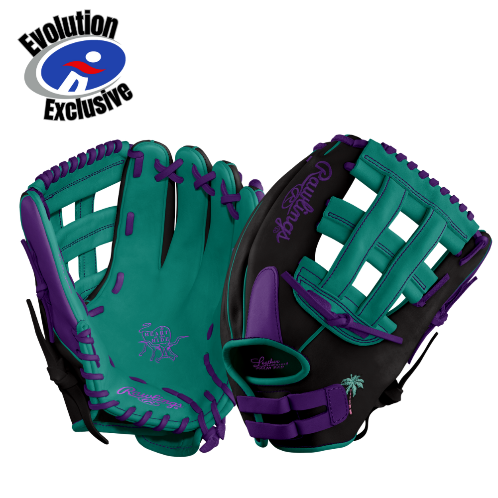 2025 Rawlings Heart of the Hide 13" Evolution Exclusive "Miami Dusk" Outfield Softball Glove PRO130SB - Right Hand Throw