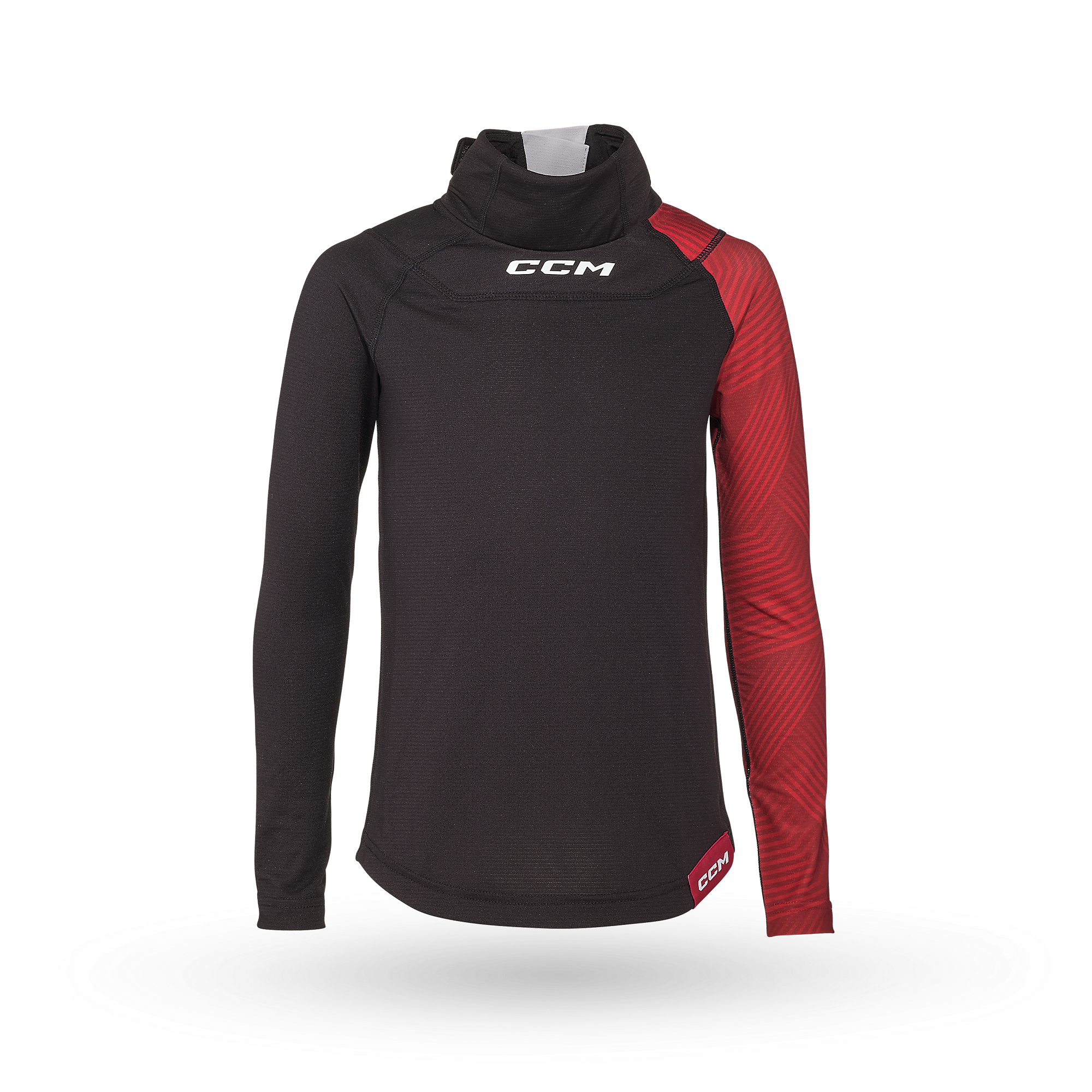 2026 CCM Long Sleeve Shirt with Neck Guard (A3) - Junior BLTCCM26