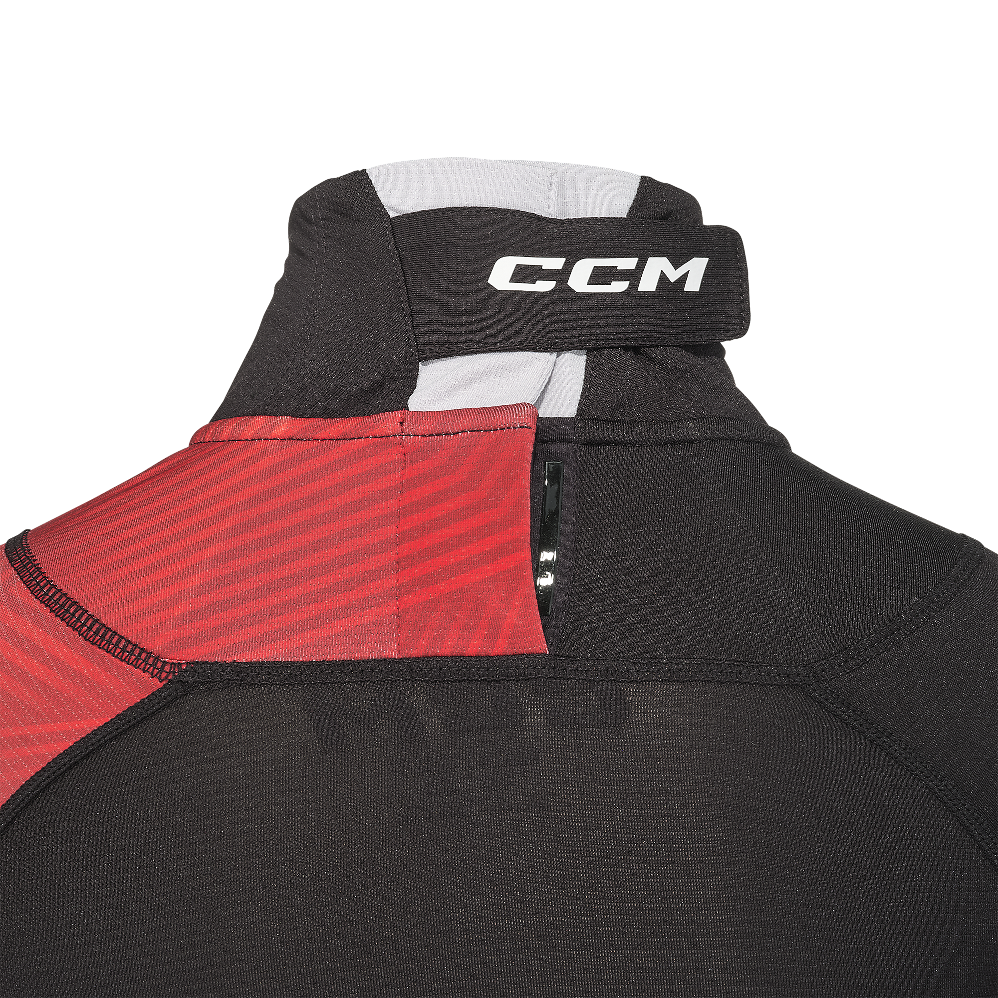 2026 CCM Long Sleeve Shirt with Neck Guard (A3) - Junior BLTCCM26