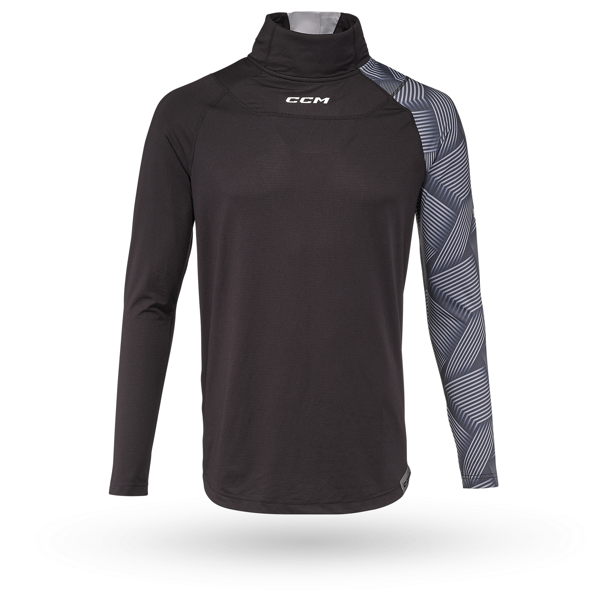 2026 CCM Long Sleeve Shirt with Neck Guard (A3) - Senior BLTCCM26