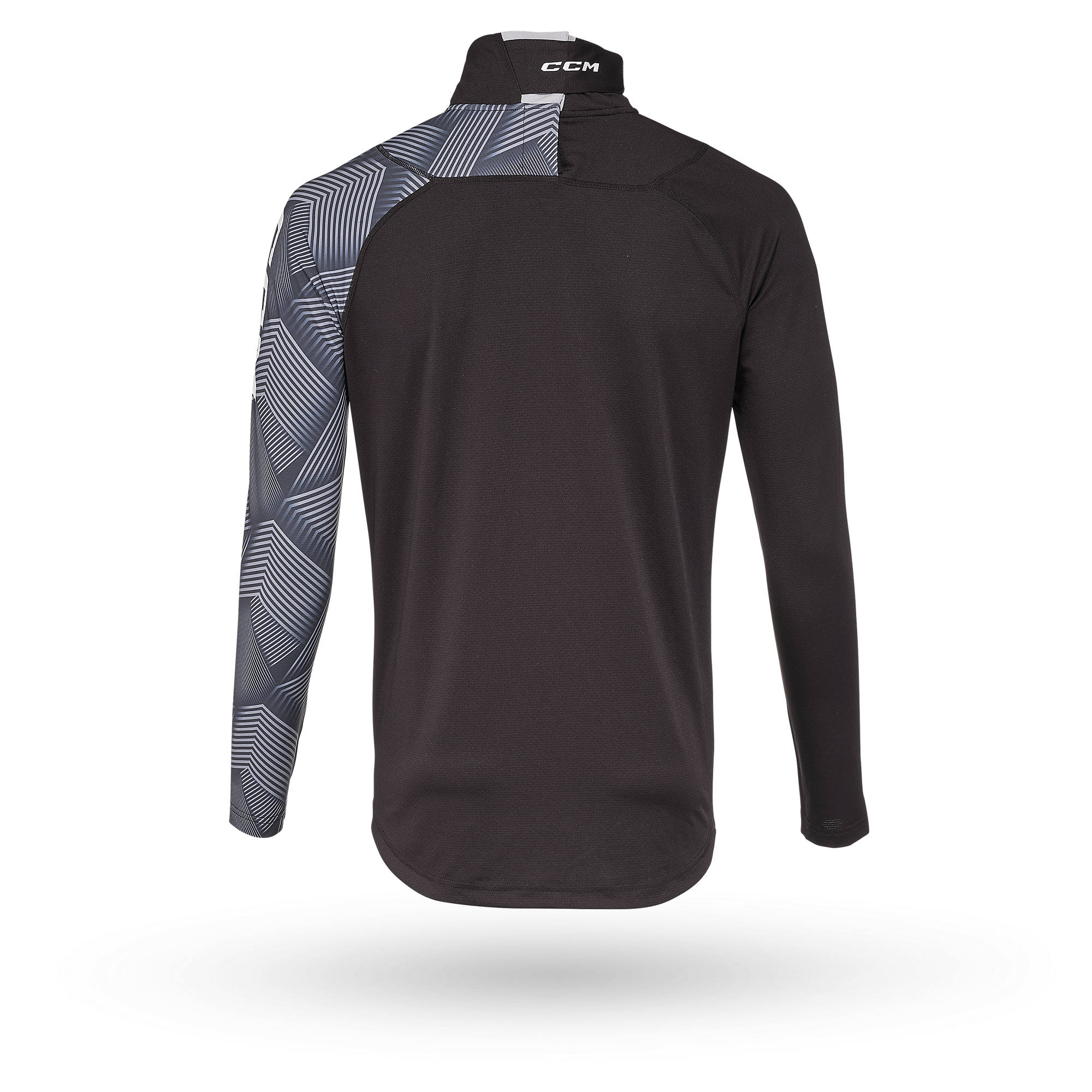 2026 CCM Long Sleeve Shirt with Neck Guard (A3) - Senior BLTCCM26