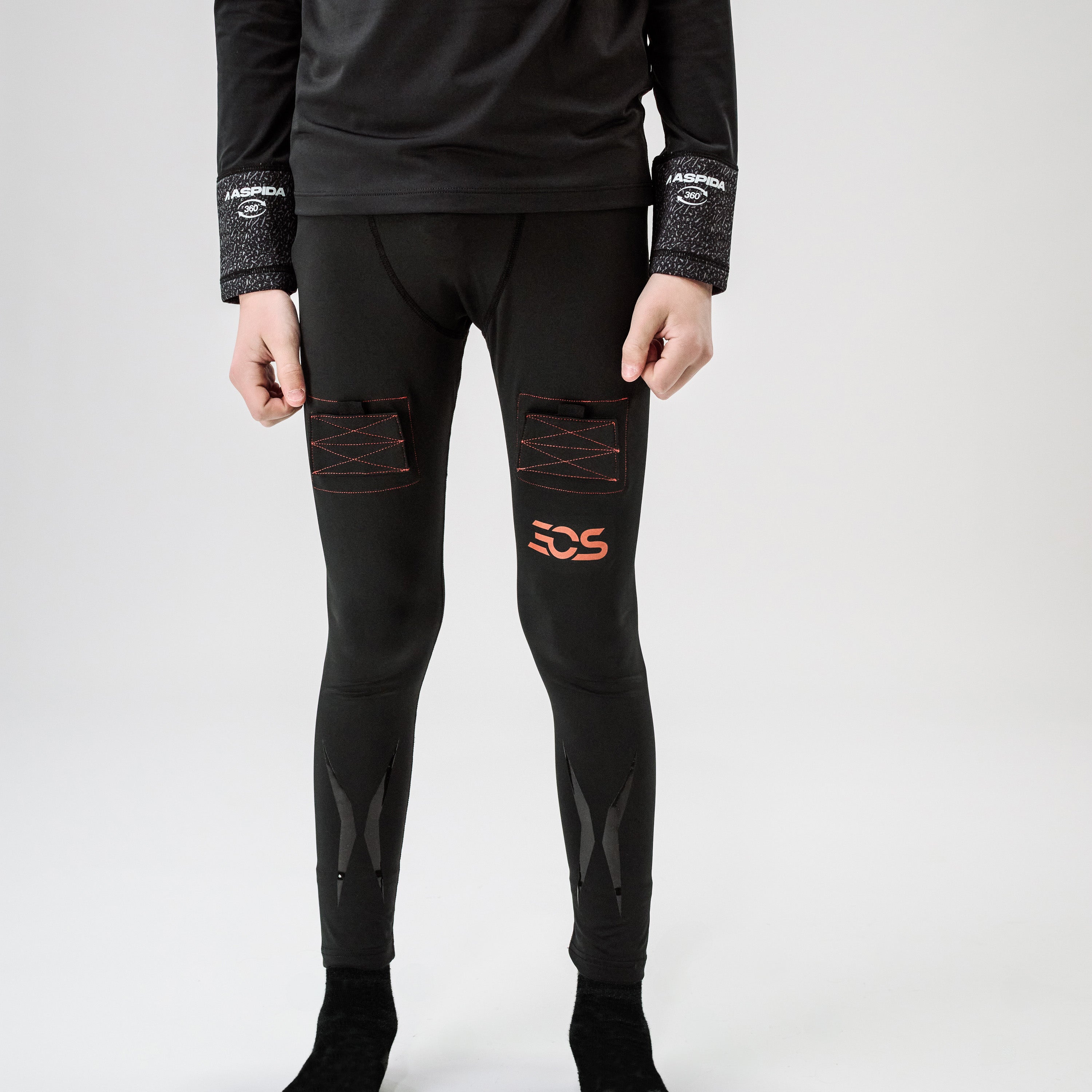 Pantalon de compression EOS 2025 avec languettes pour jockstrap et chaussettes - Junior CPJJ
