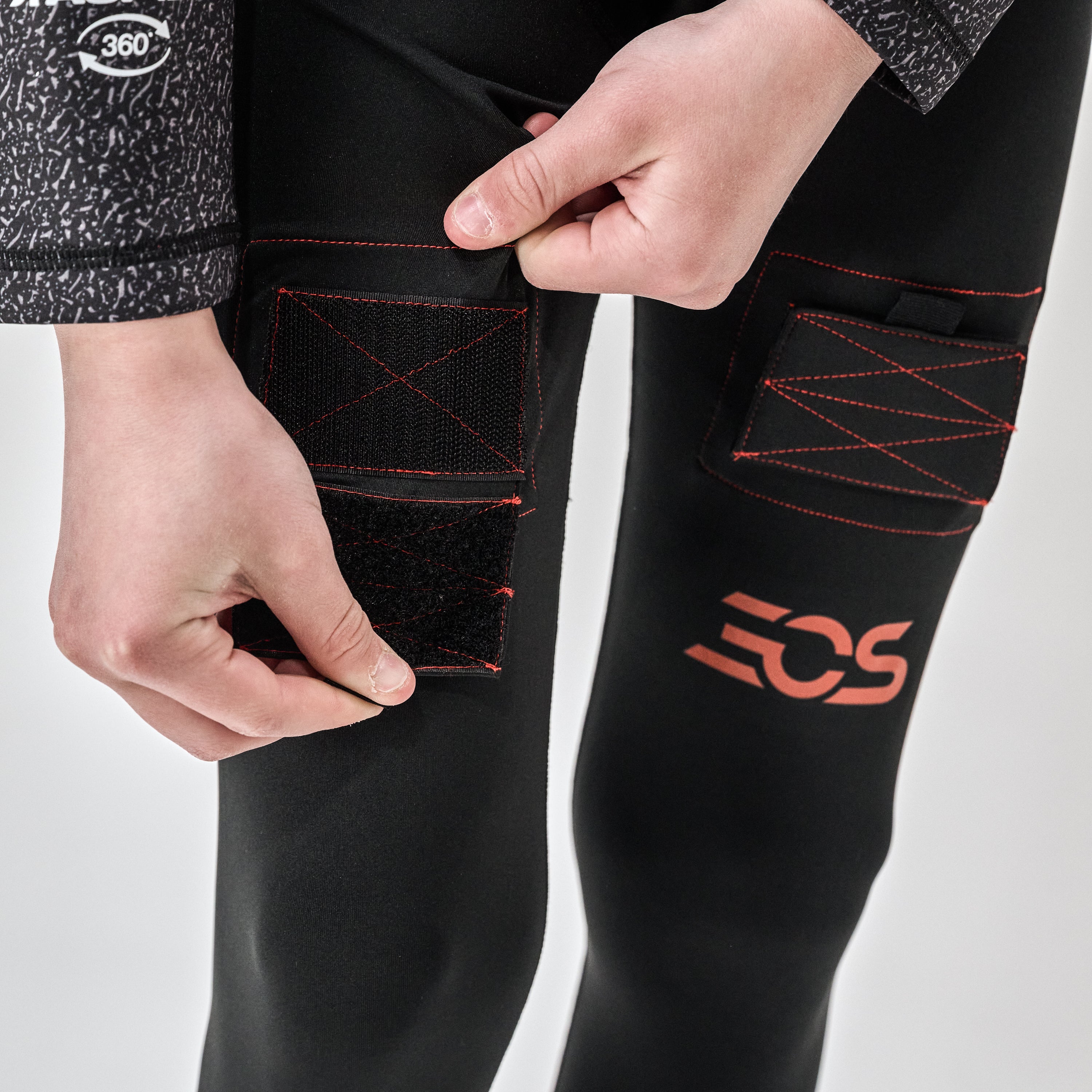 Pantalon de compression EOS 2025 avec languettes pour jockstrap et chaussettes - Junior CPJJ