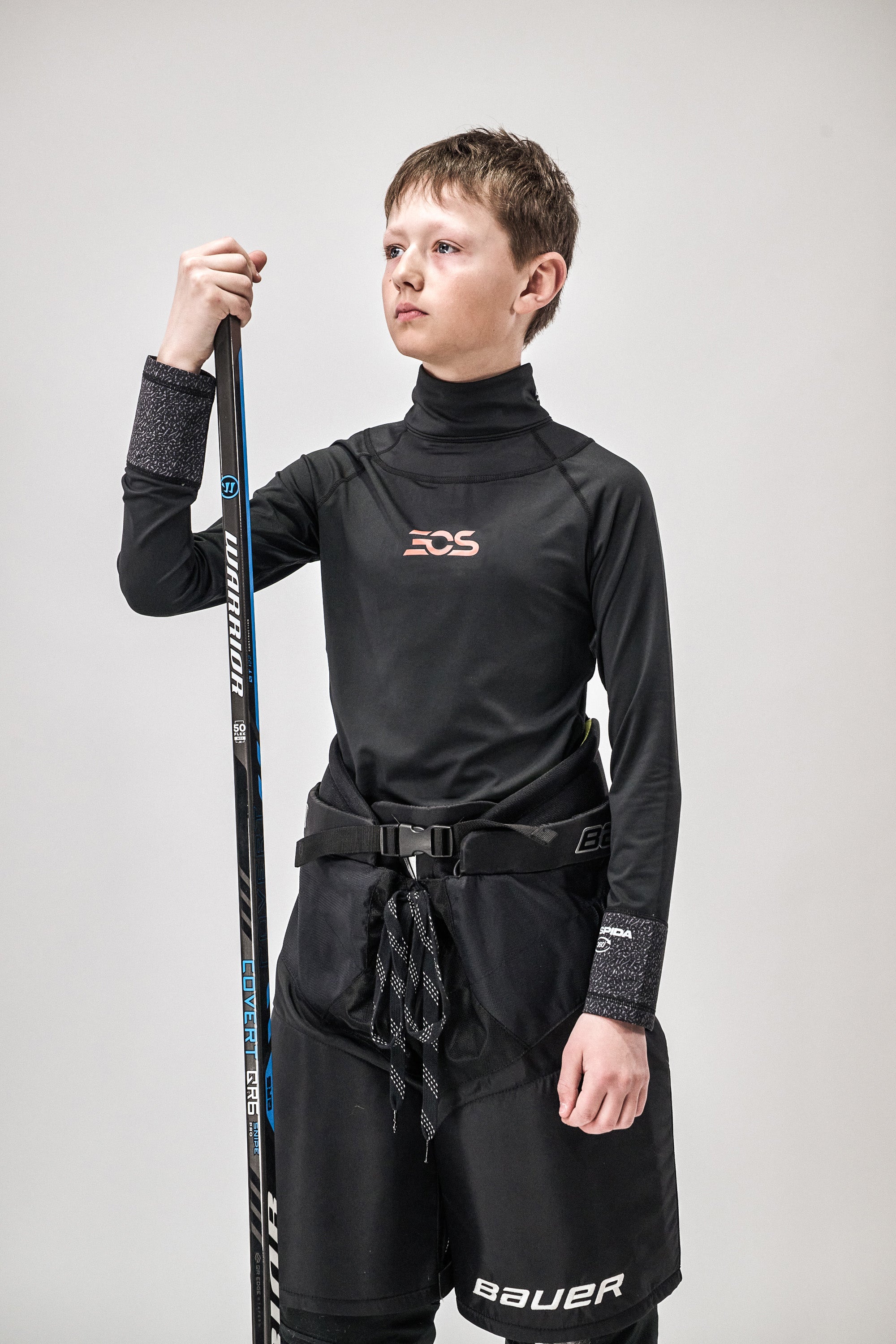 Chemise manches longues EOS 2025 avec protège-cou et poignets résistants aux coupures - Junior NGTS3J