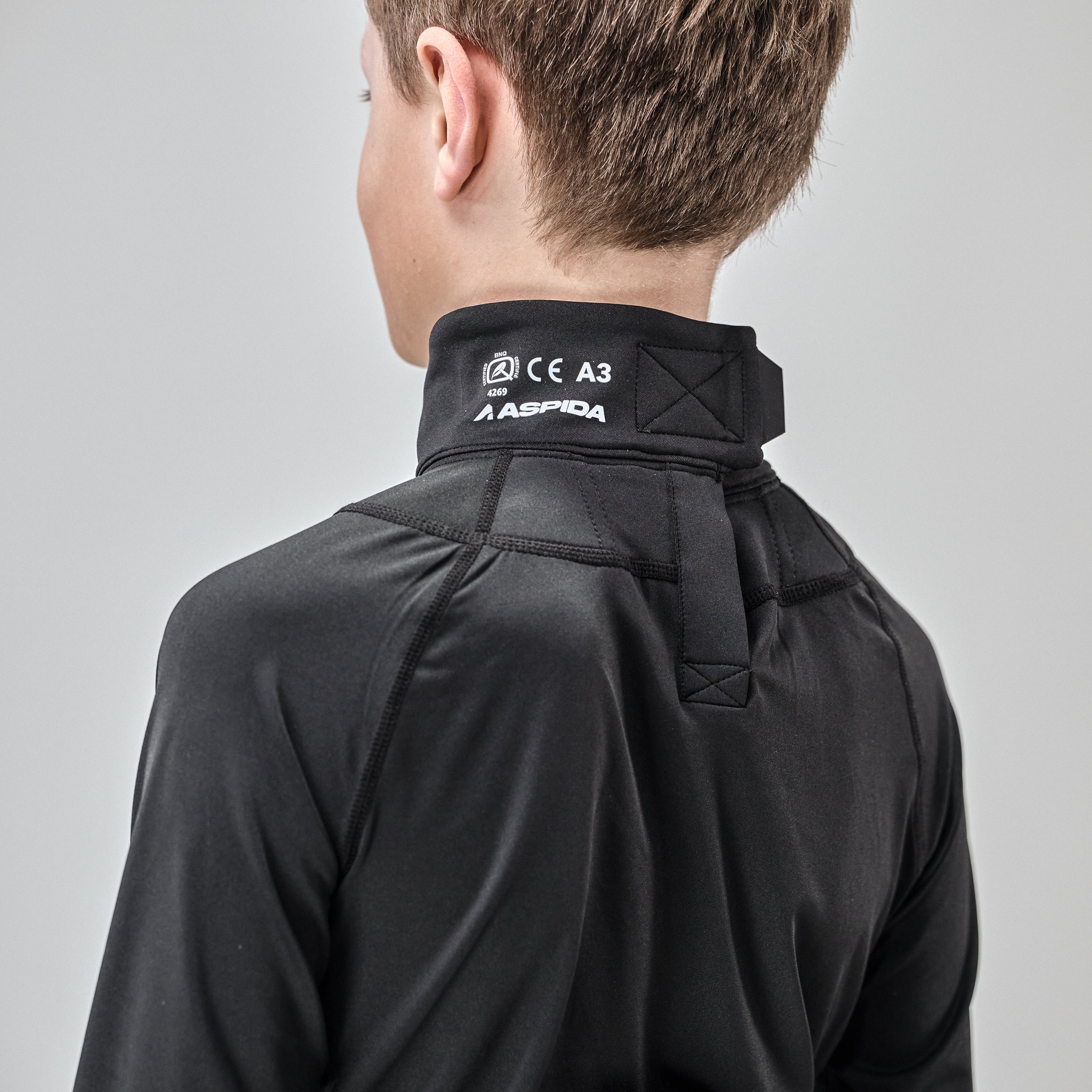 Maillot de compression à manches longues EOS 2025 avec protège-cou - Junior NGT3J