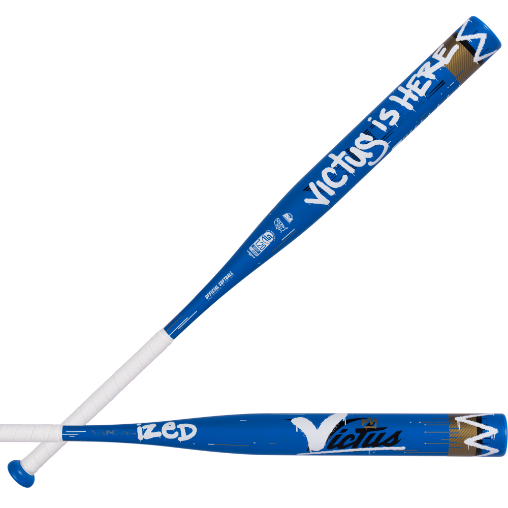 2027 Victus Vandalized Royal Blue 1 Piece 12.75" Ya Ya (0.5 oz) Slo-Pitch Bat USSSA  VSPVD21YU