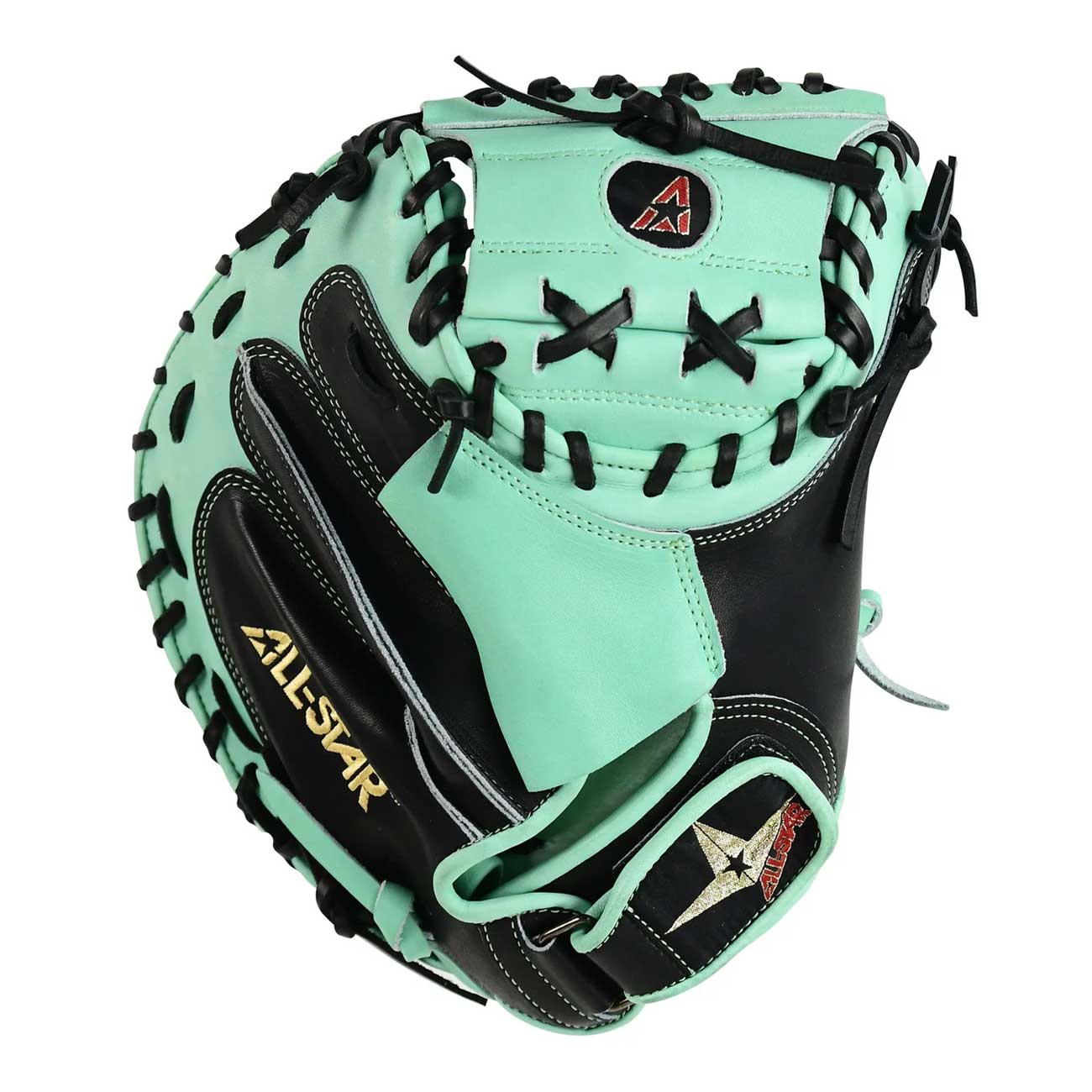 All Star Pro Elite 34" Catchers Glove Right Hand Throw - Black / Mint