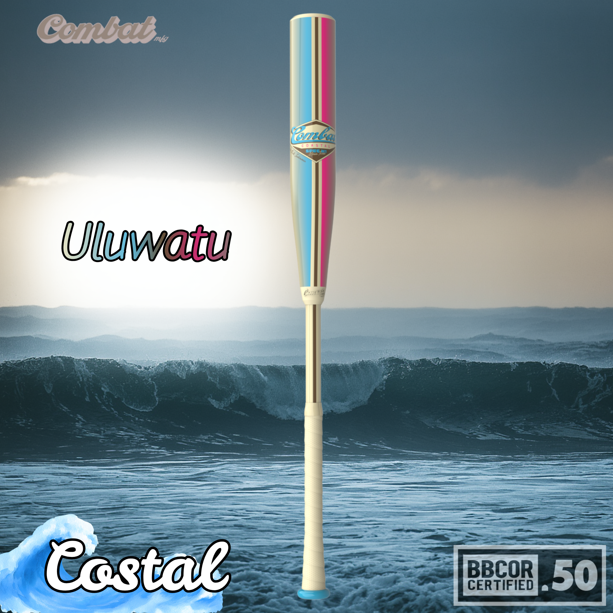 2026 Combat Coastal "Uluwatu" 2 Piece -3 Baseball Bat BBCOR - CBB7H1CS3